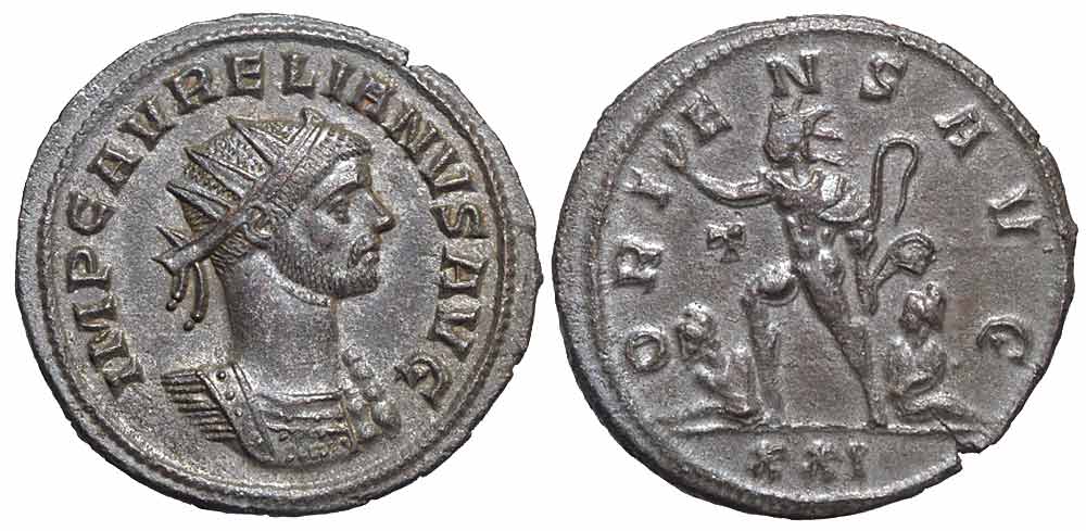 Ancient Roman Empire Aurelianus Antoninianus 