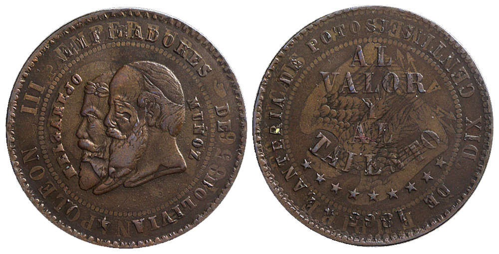 Bolivia Republic Melgarejo 1865 
