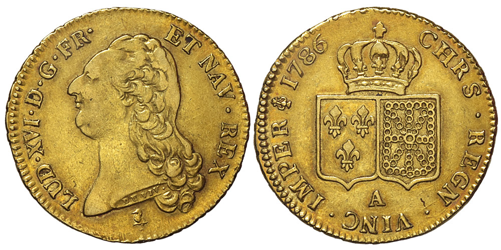 France Louis Louis 1786 Gold 