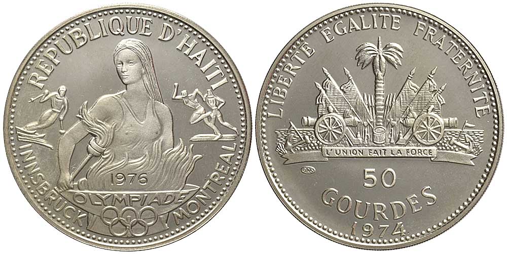 Haiti Republic Gourdes 1974 