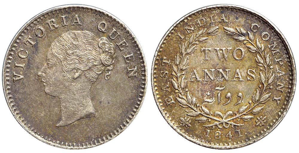 India British Victoria Annas 1841 