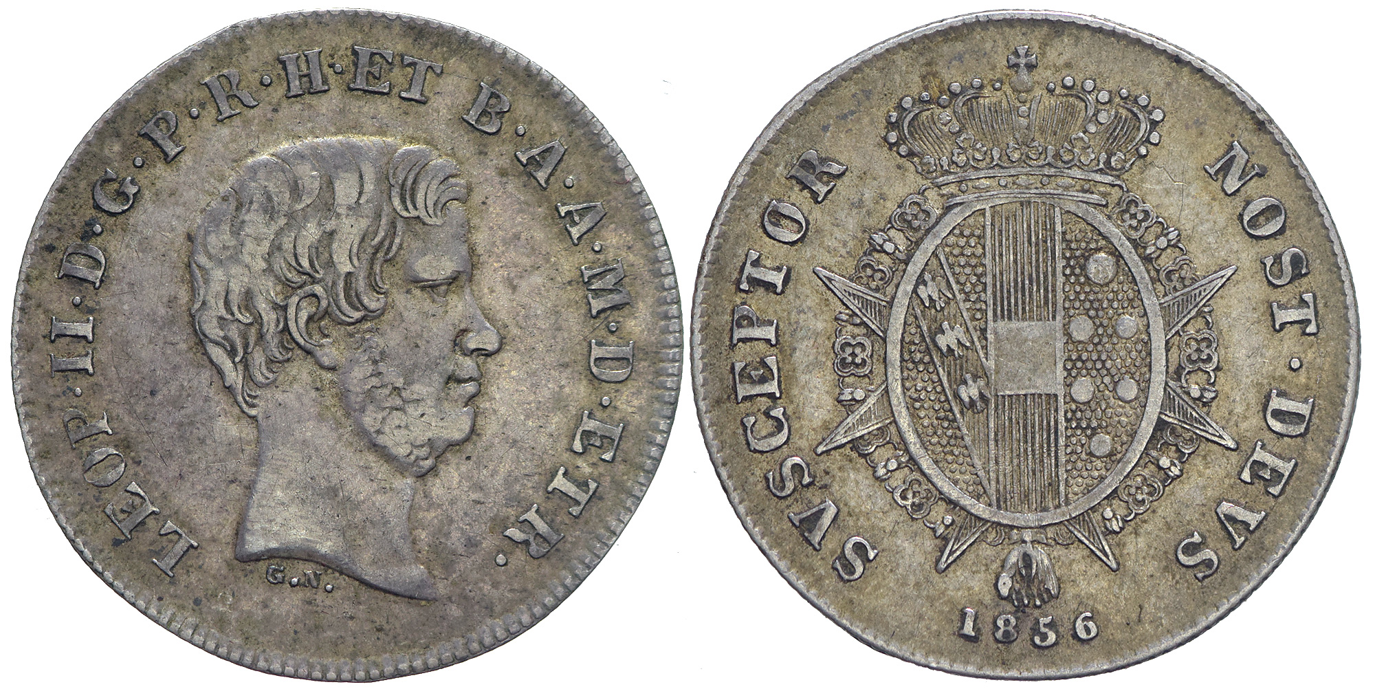Italy Regional Mints Firenze Leopold Paolo 1856 