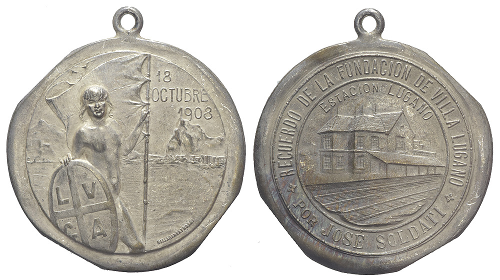 Medals Argentina Medal 1908 