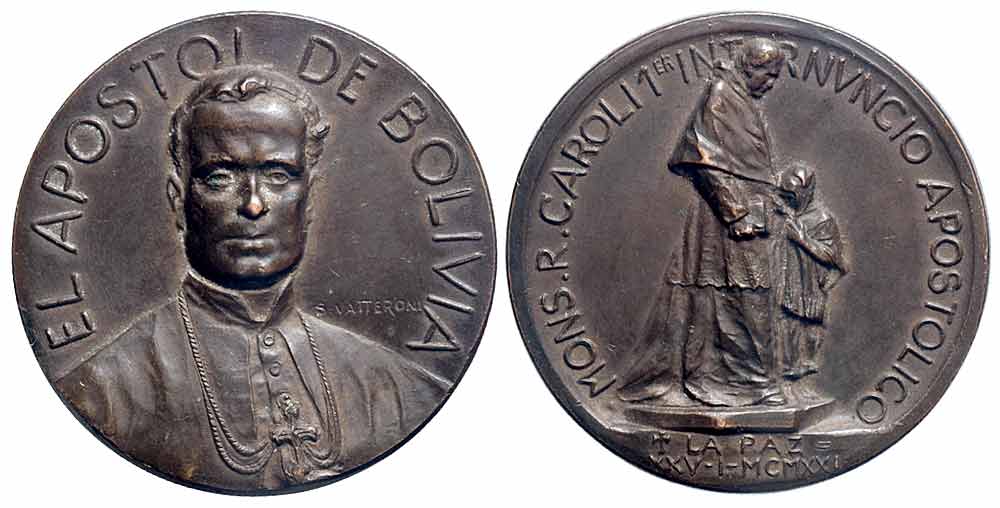Medals Bolivia Republic Medal 1921 