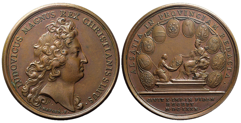 Medals France Louis Medal 1680 