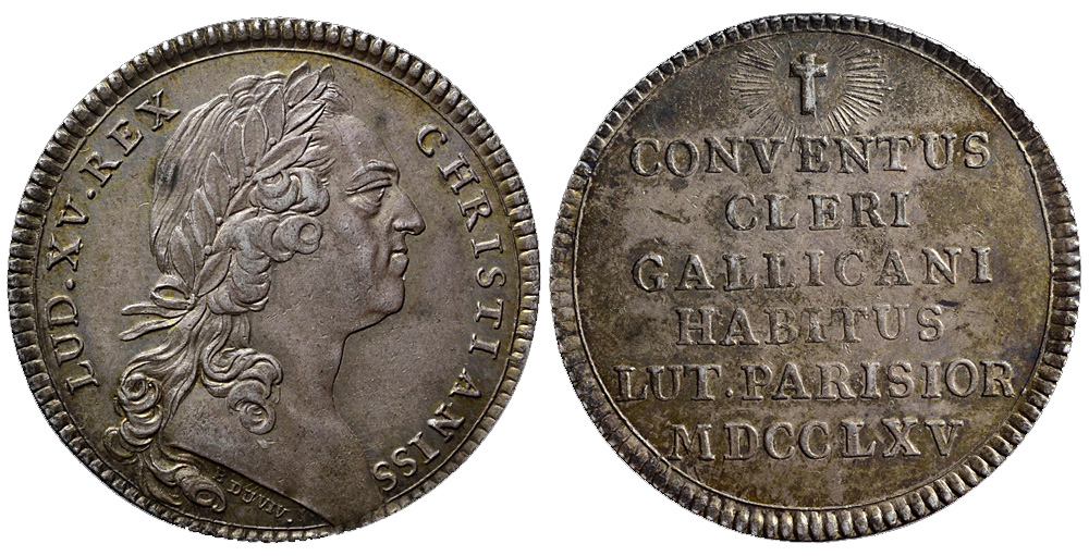 Medals France Louis Jeton 1765 