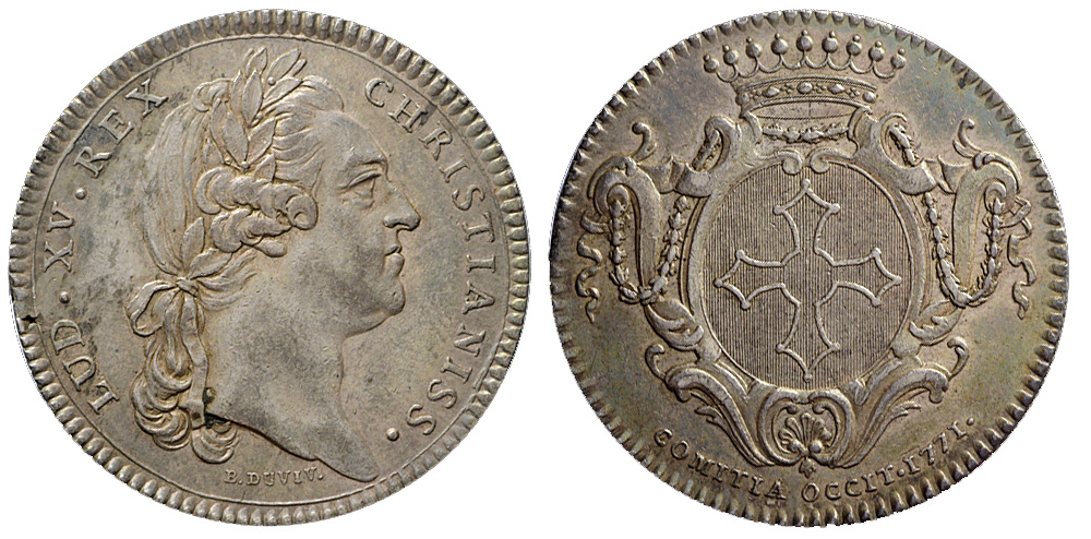 Medals France Louis Jeton 1771 