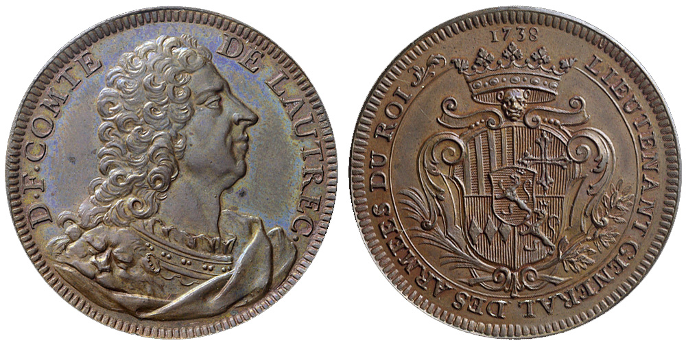 Medals France Louis Medal 1738 