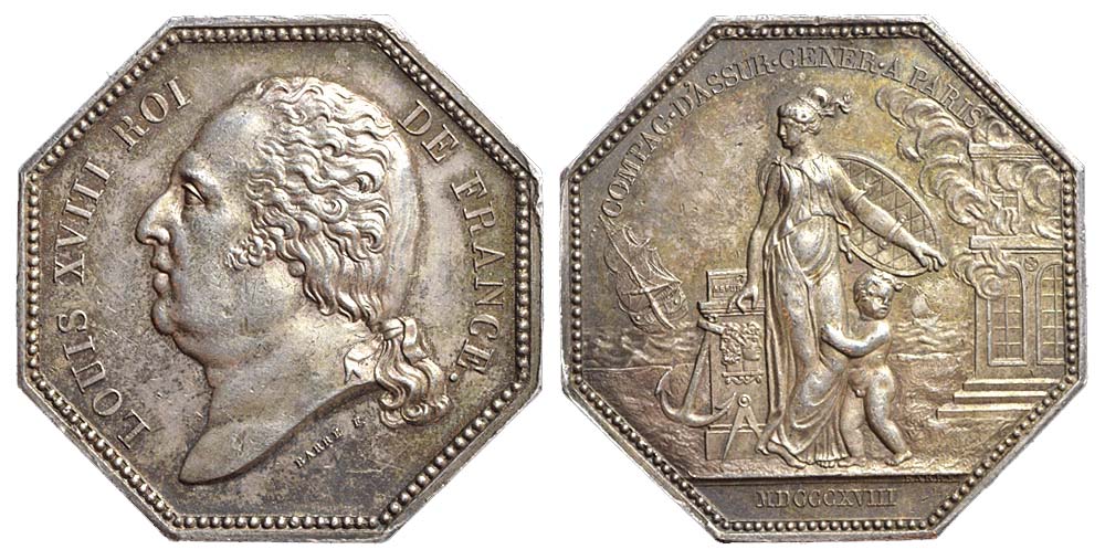 Medals France Louis XVIII Medal 1818 