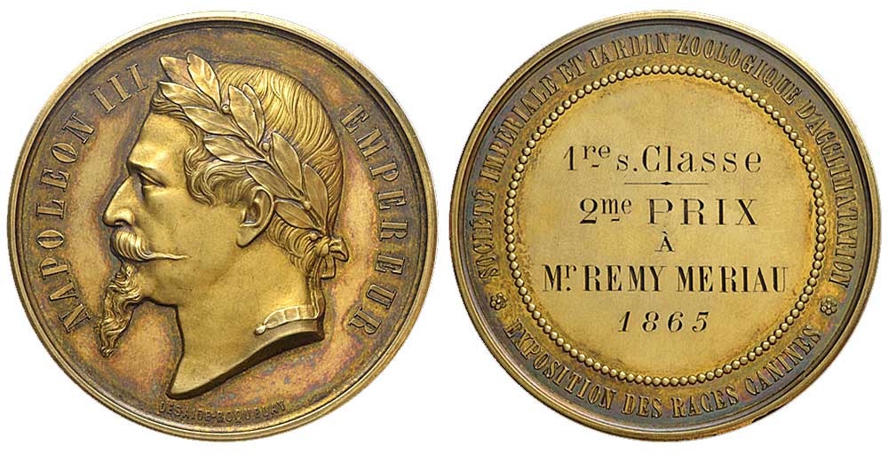 Medals France Napoleon Medal 1865 