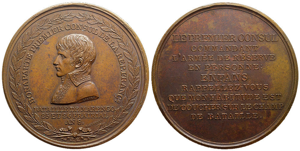 Medals France Consulat Medal 1800 