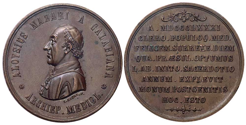 Medals Italy Milan Medal 1881 