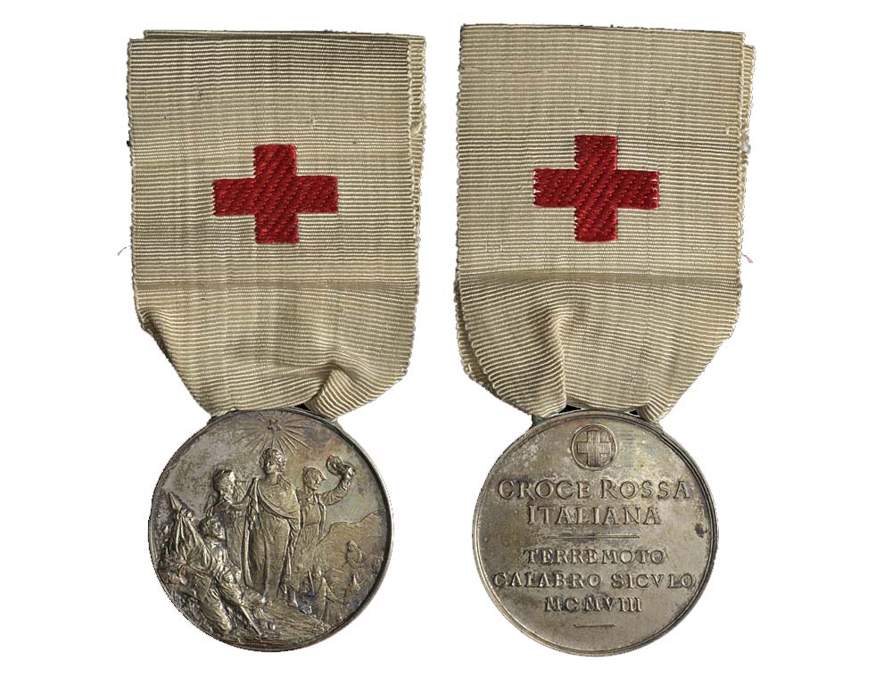 Medals Italy Vittorio Emanuele Medal 1908 