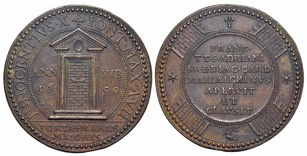 Medals Rome Innocent Medal 1650 