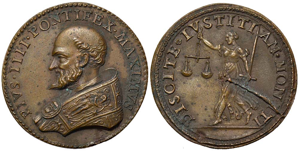 Medals Rome Pius Medal 1559 