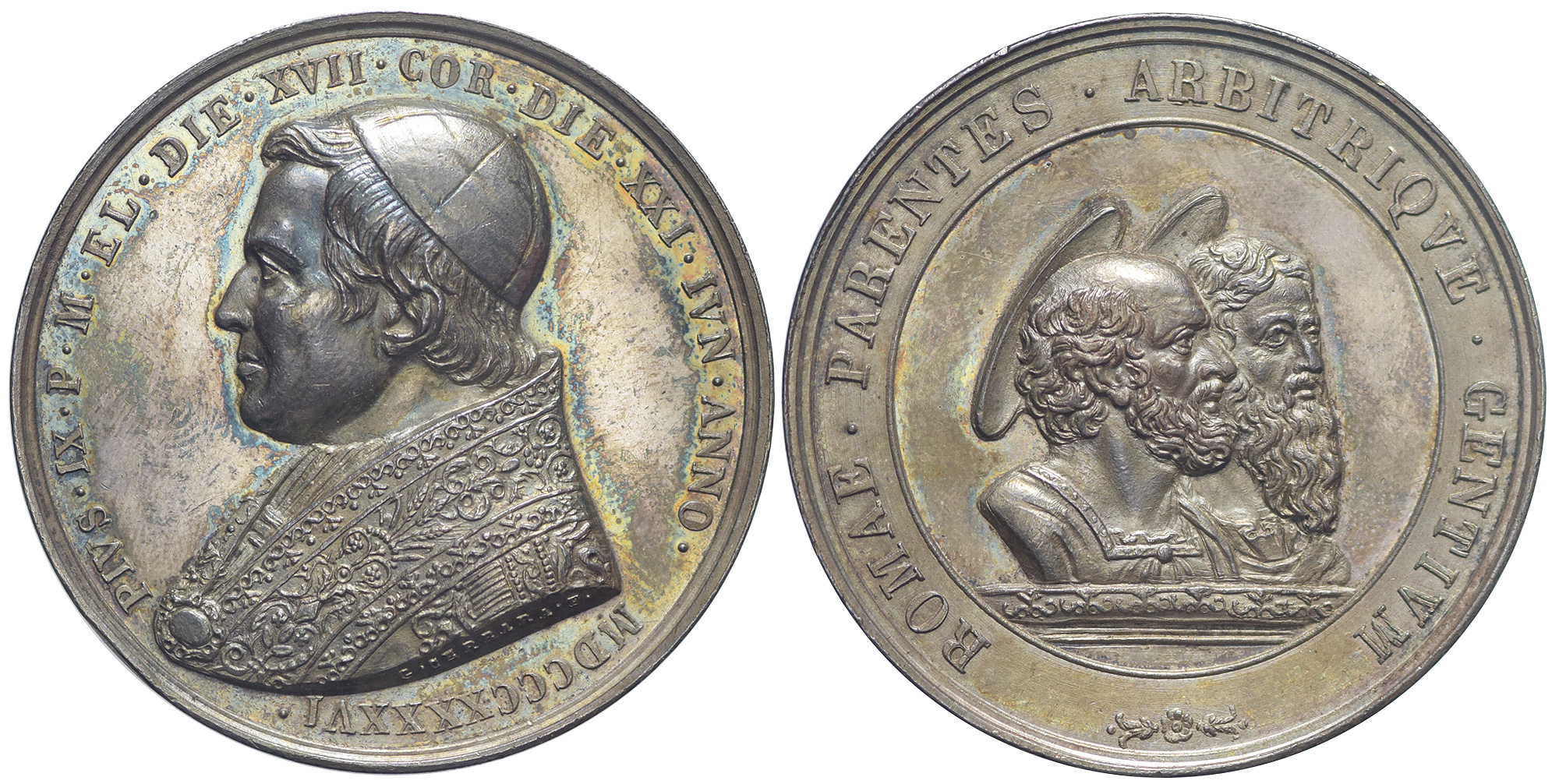 Medals Rome Pius Medal 1846 