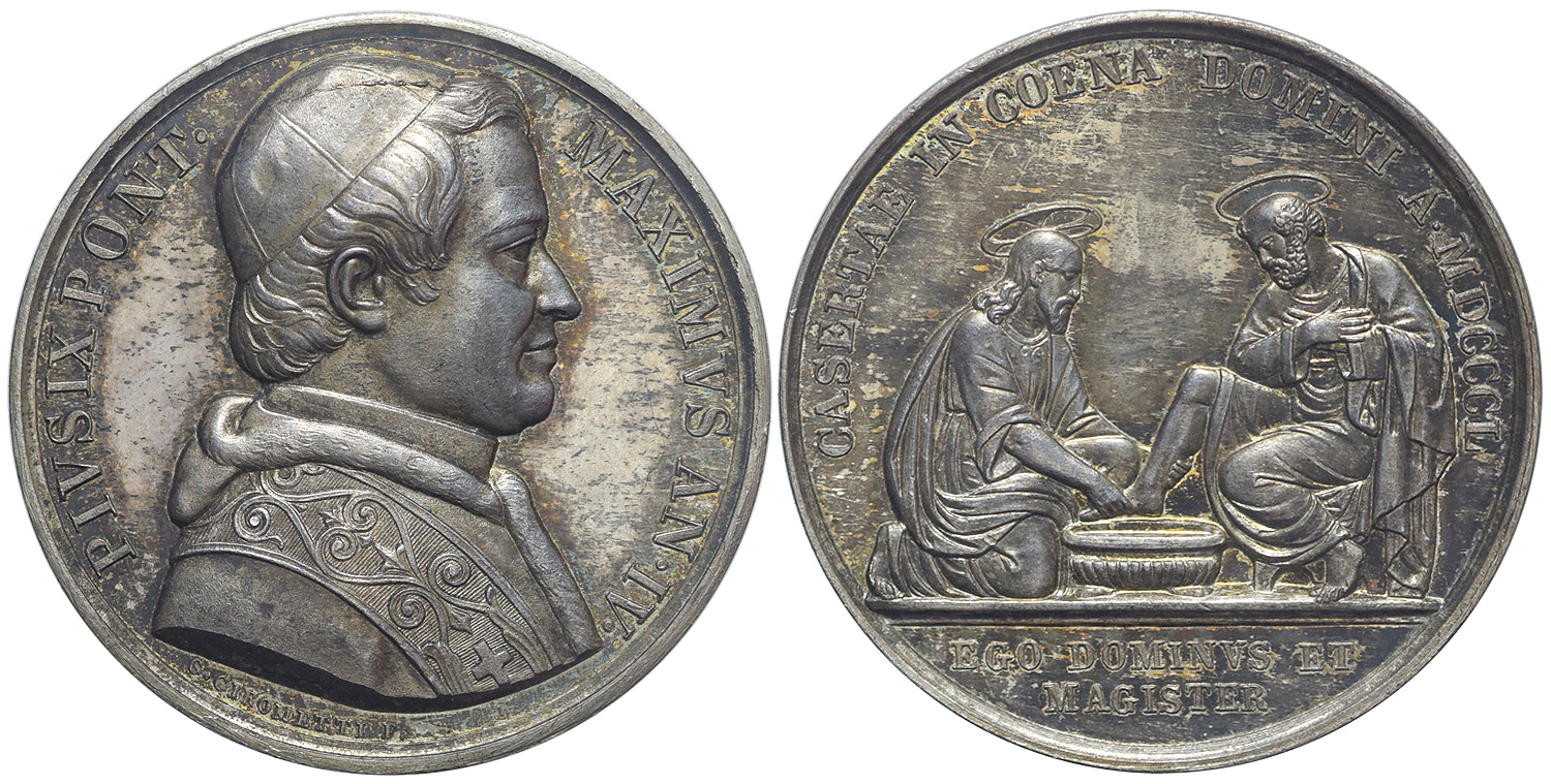 Medals Rome Pius Medal 1850 
