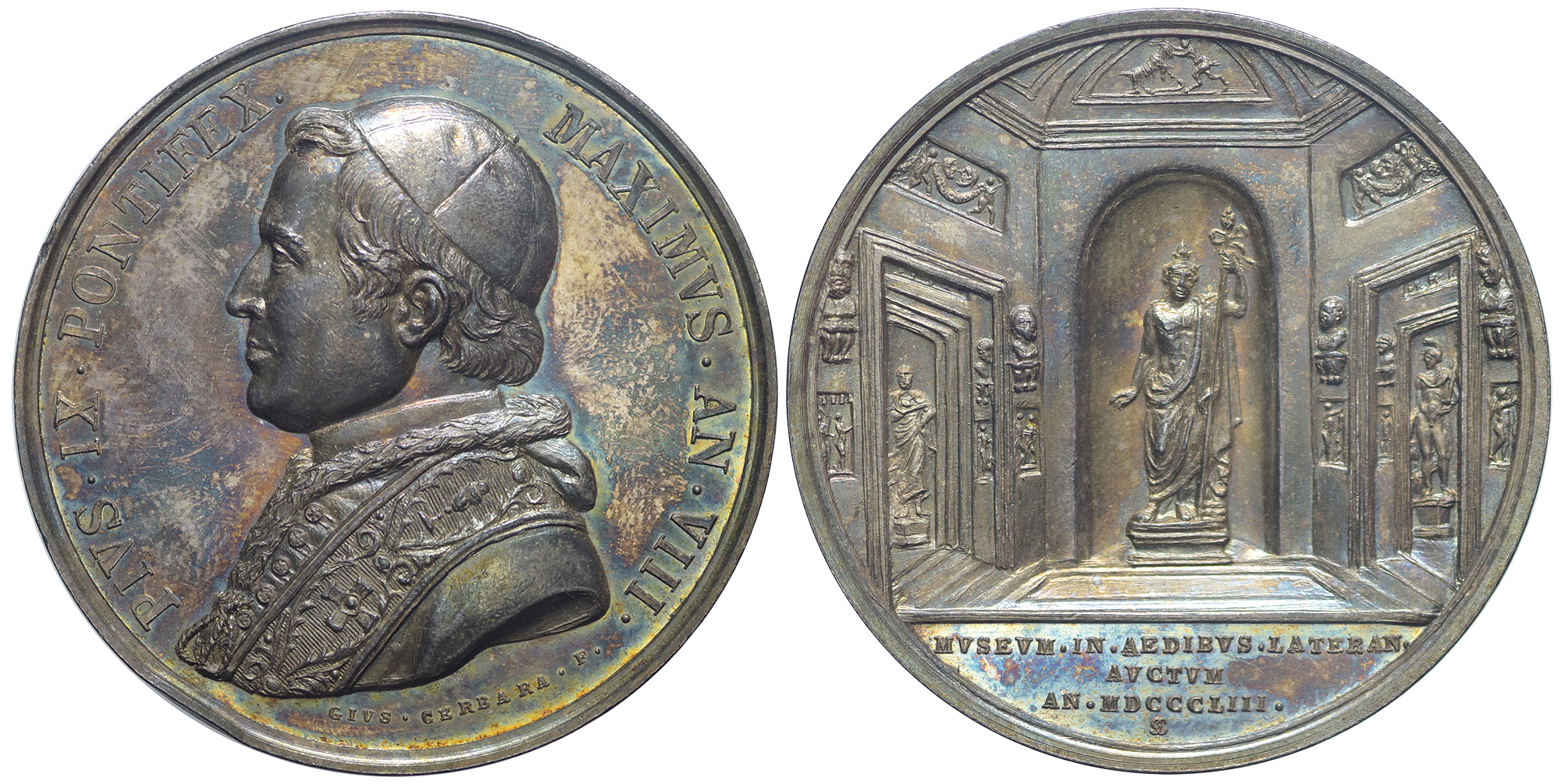 Medals Rome Pius Medal 1853 