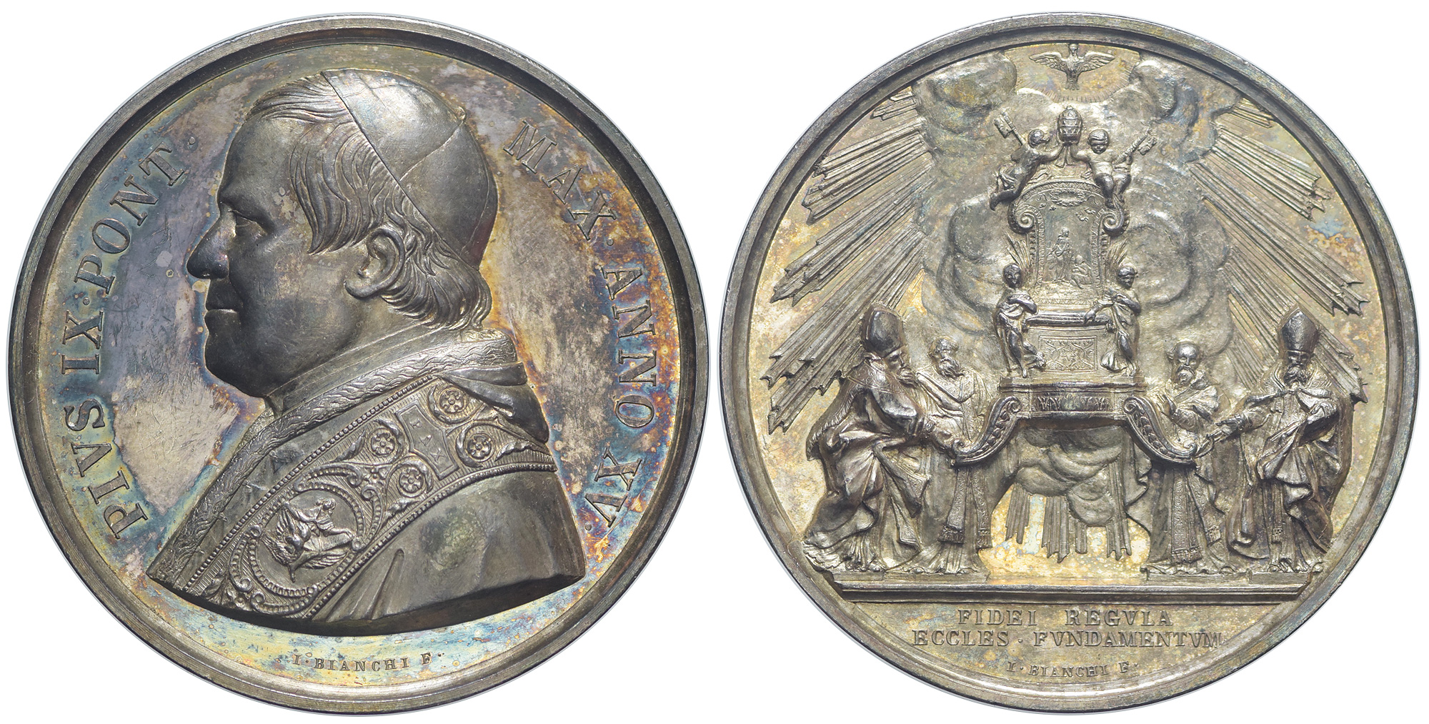 Medals Rome Pius Medal 1860 