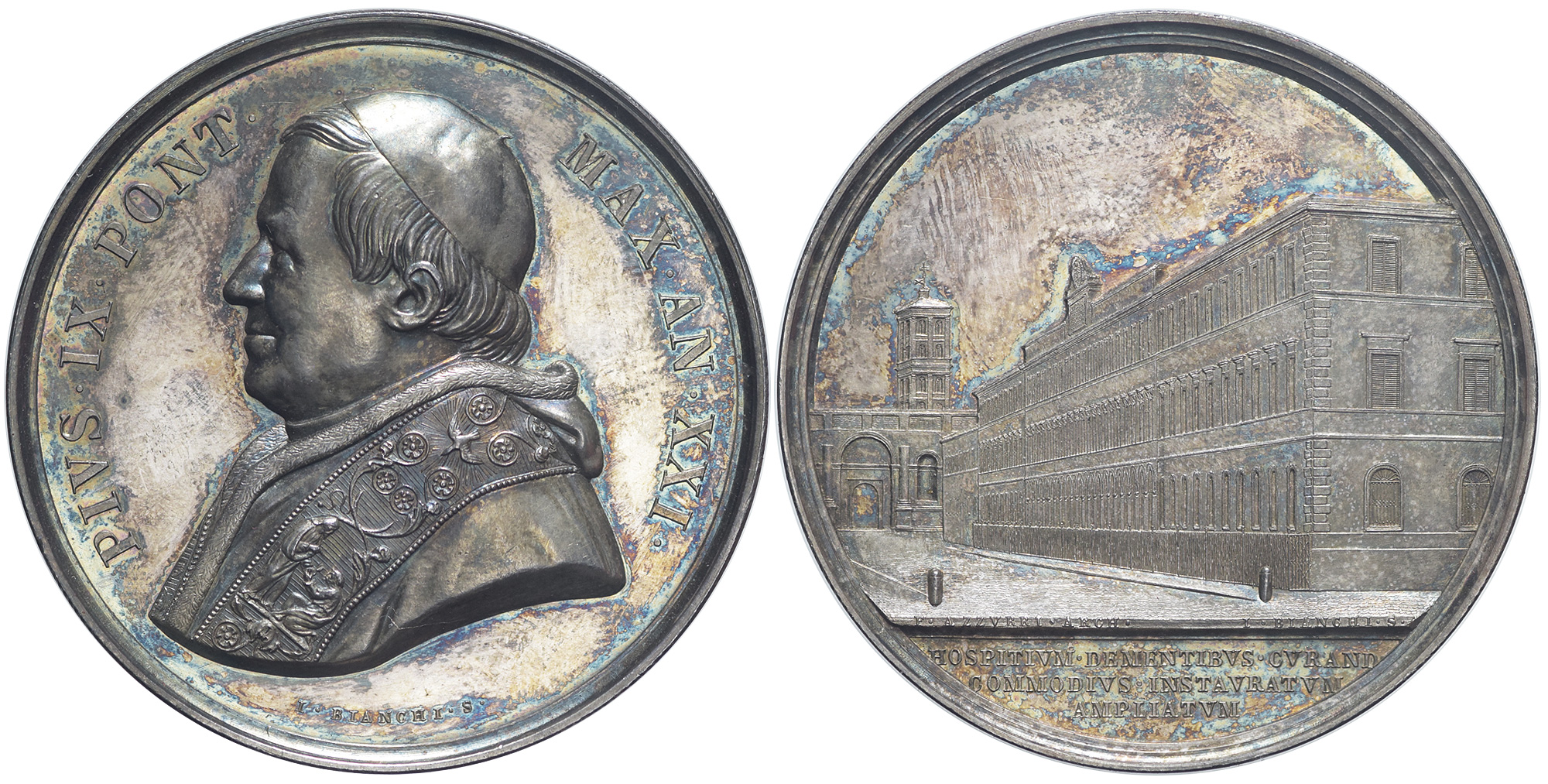 Medals Rome Pius Medal 1866 