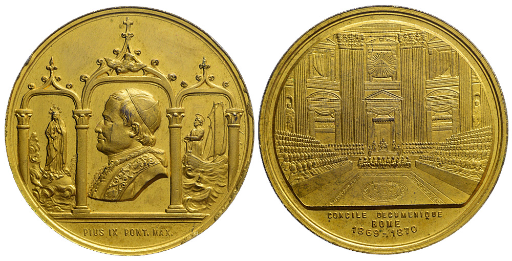 Medals Rome Pius Medal 1870 