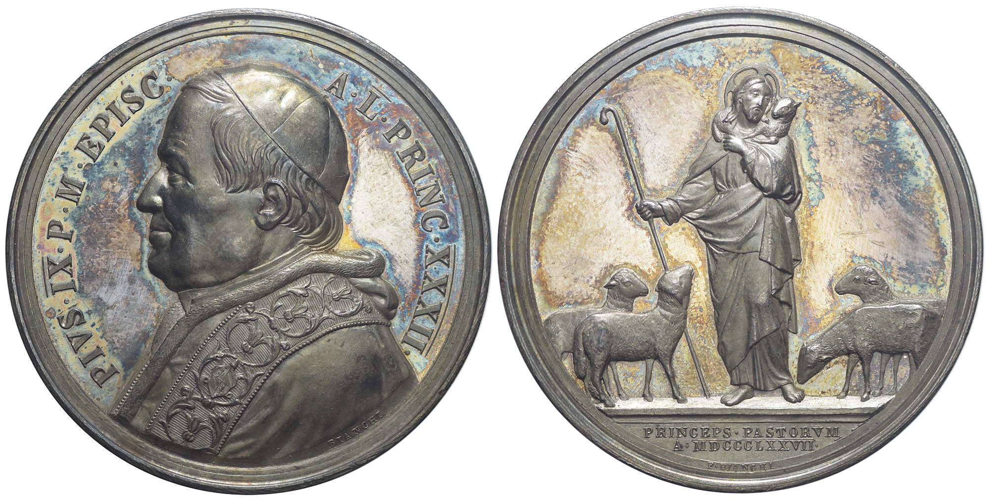 Medals Rome Pius Medal 1877 