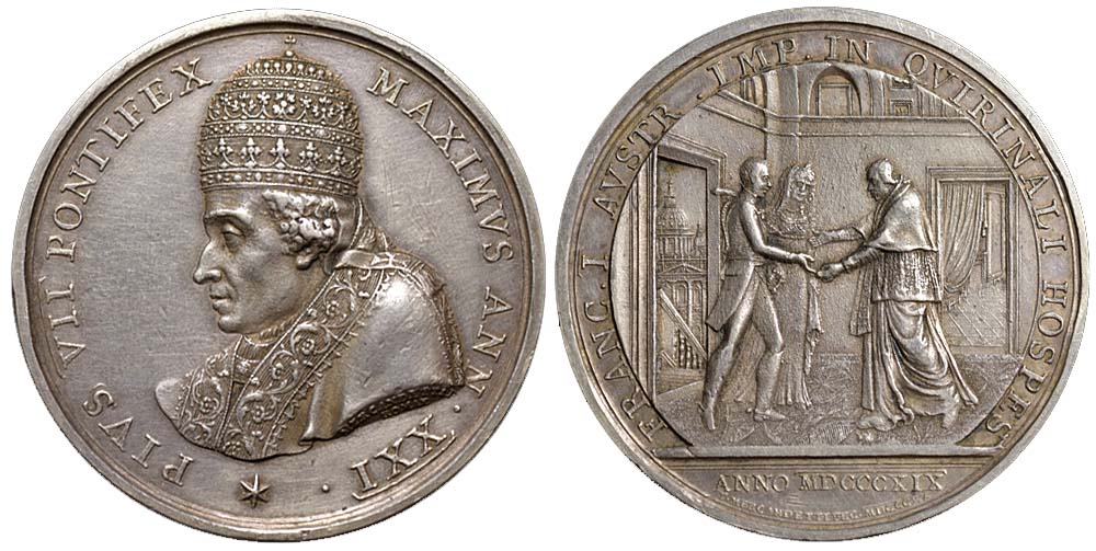 Medals Rome Pius Medal 1820 