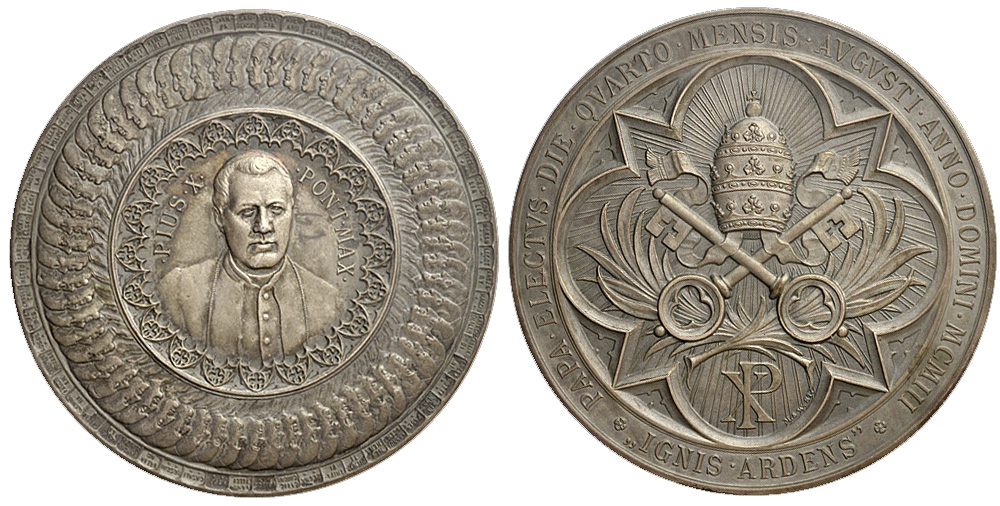 Medals Rome Pius Medal 1903 