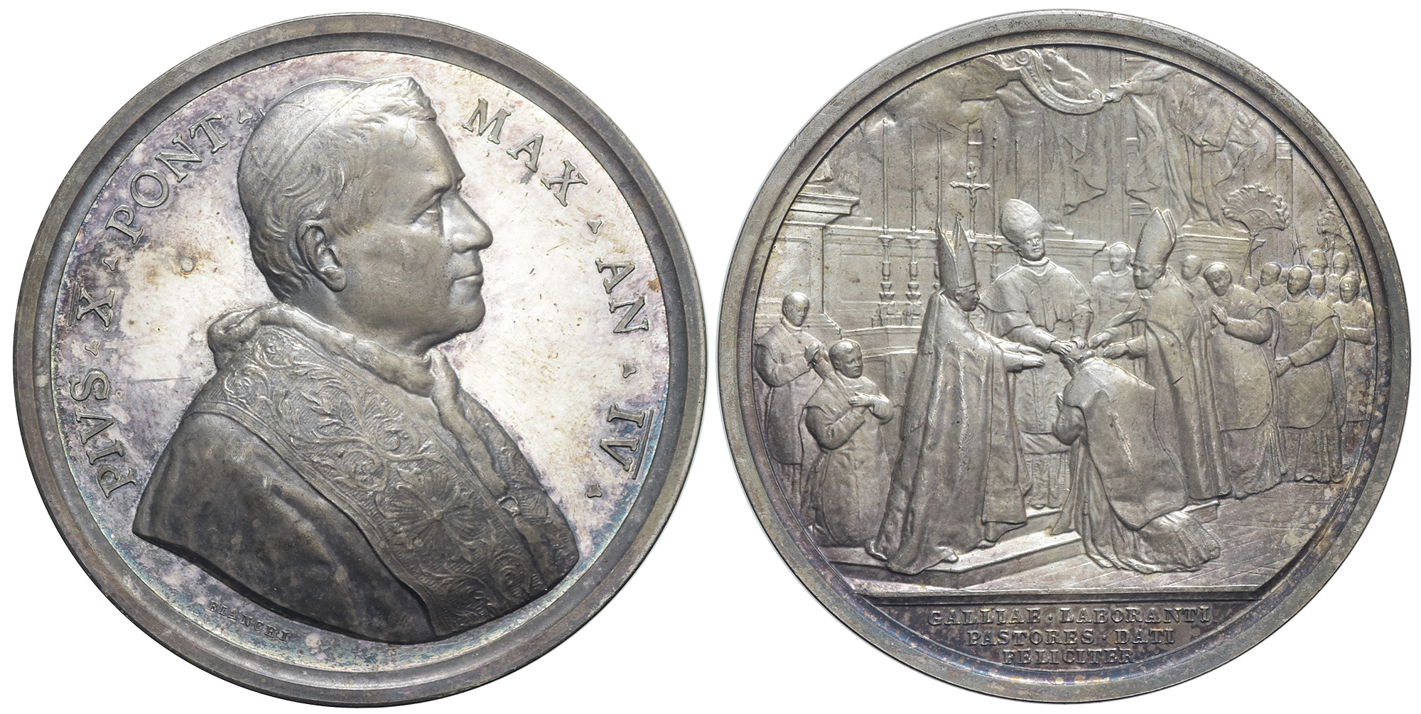Medals Rome Pius Medal 1906 