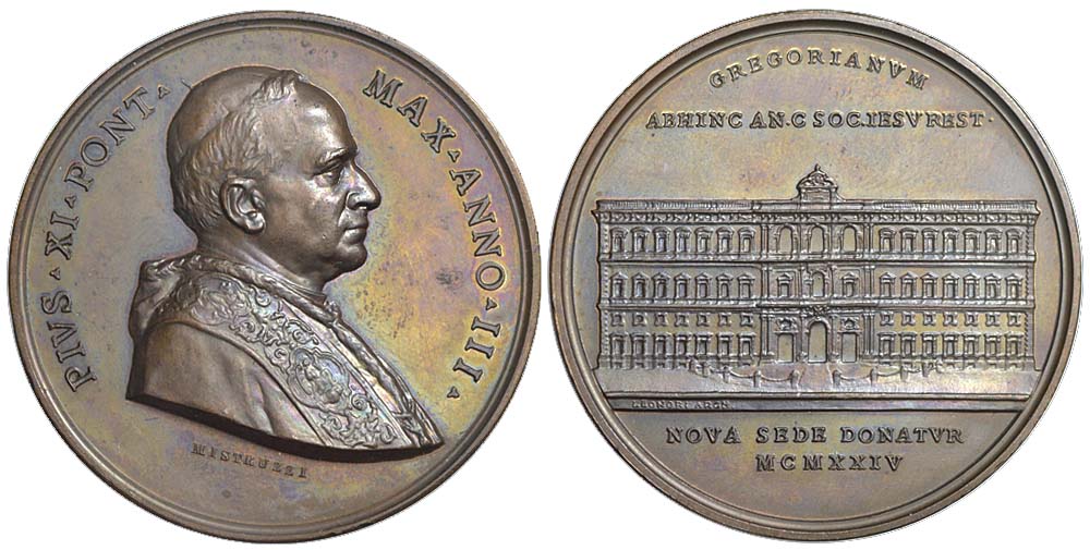 Medals Rome Pius Medal 1924 