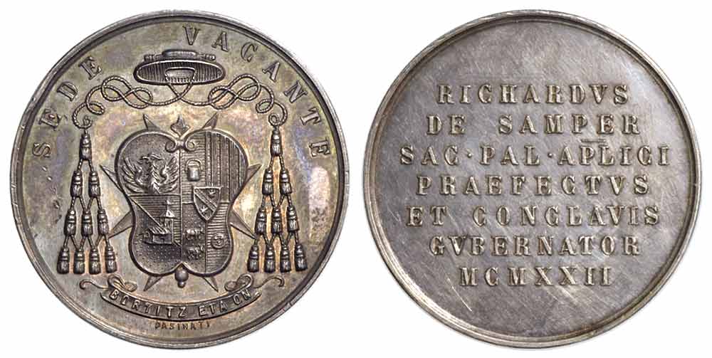 Medals Rome Sede Vacante Medal 1922 
