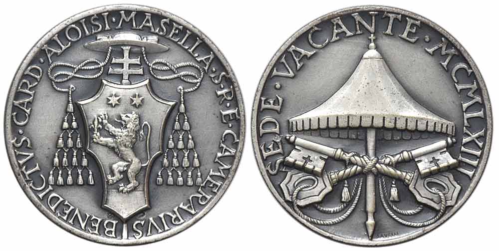 Medals Rome Sede Vacante Medal 1963 