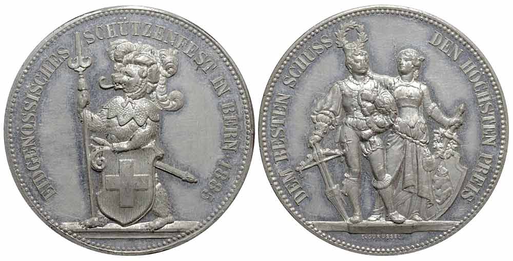 Medals Switzerland Bern Medal 1885 