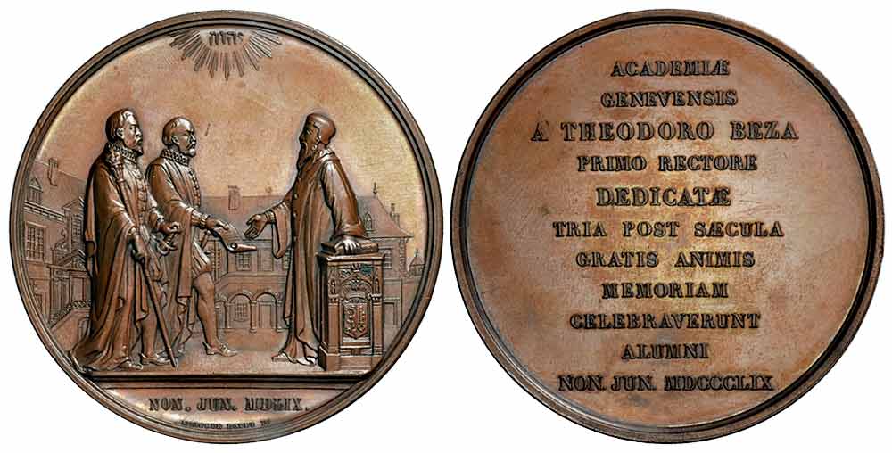 Medals Switzerland Geneve Medal 1859 