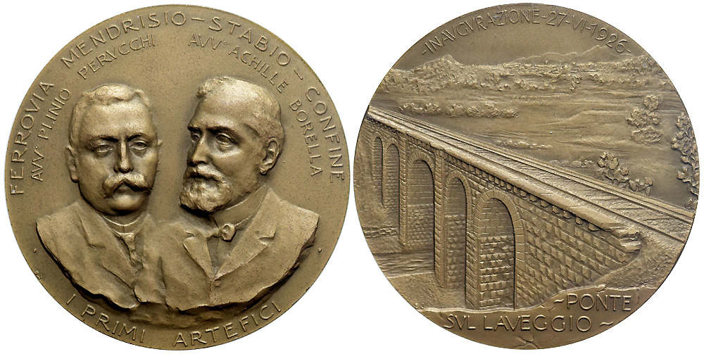 Medals Switzerland Ticino Medal 1926 