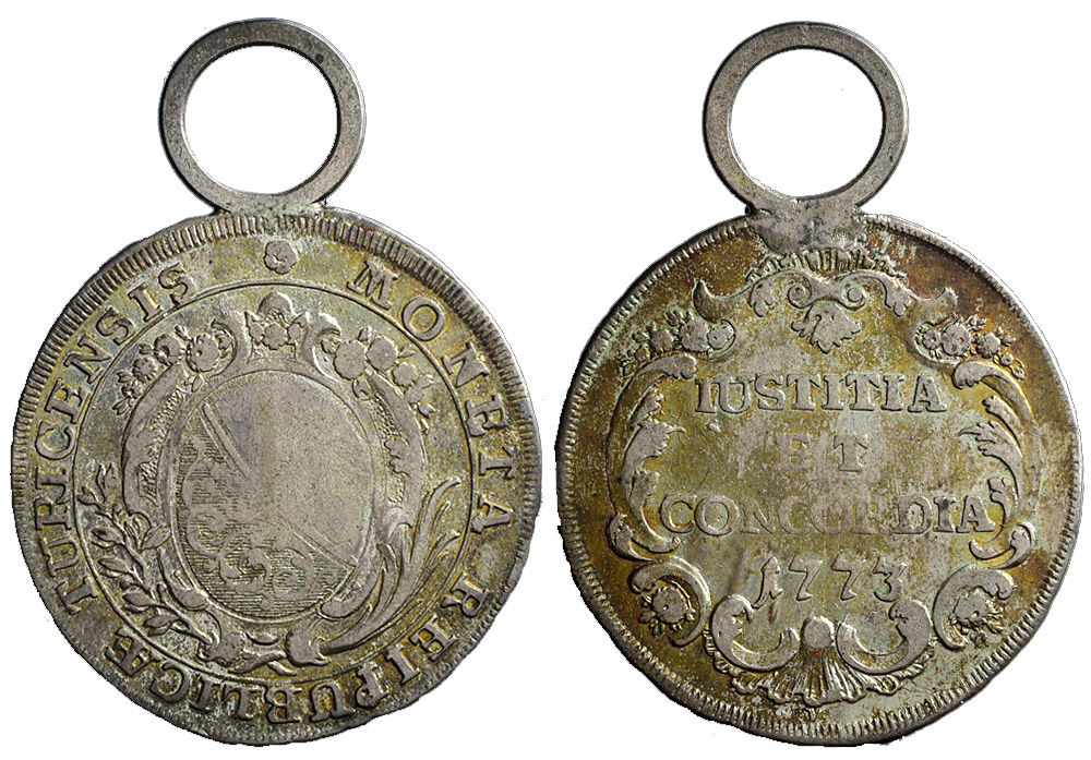 Medals Switzerland Zurich Medal 1773 