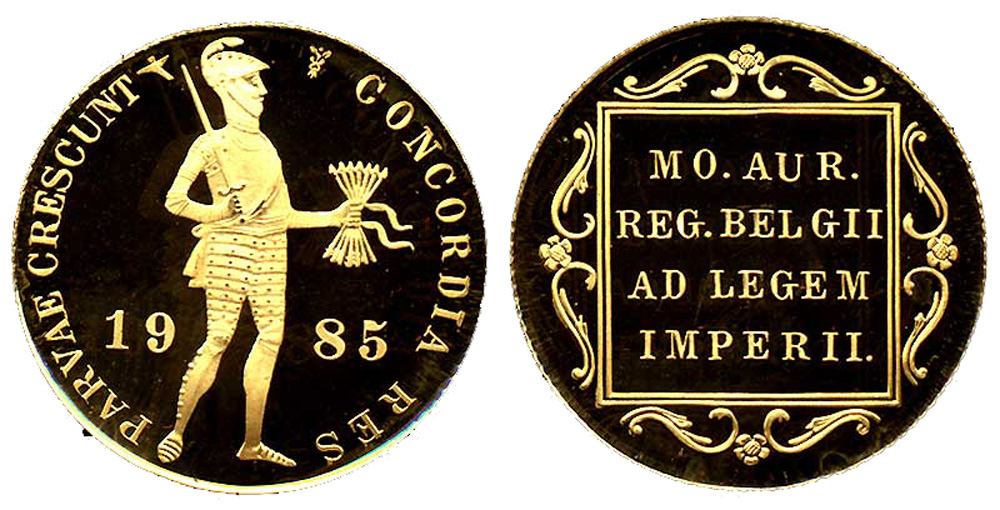 Netherlands Beatrix Ducat 1985 Gold 