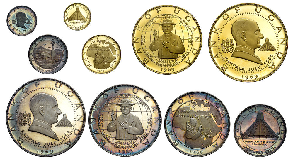 Uganda Republic (10) 1969 Gold 