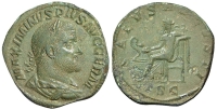 Ancient-Roman-Empire-Maximinus-I-Sestertius-ND-AE