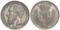 Belgian-Congo-Leopold-II-Franc-1887-AR