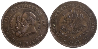 Bolivia-Republic-Melgarejo-1865-AE