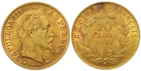 France-Napoleon-III-Francs-1866-Gold