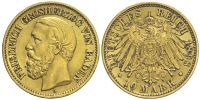 Germany-Baden-Friedrich-I-Mark-1898-Gold