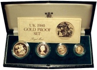 Great-Britain-Elizabeth-II-Set-(4)-1980-Gold