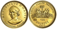 Haiti-Republic-Gourdes-1973-Gold