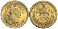 Iran-Mohammad-Reza-Shah-Pahlavi-1346-Gold