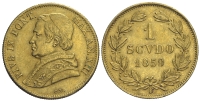 Italy-B-Papal-States-Rome-Pius-IX-Scudo-1859-Gold
