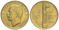 Italy-D-Kingdom-Vittorio-Emanuele-III-Lire-1923-Gold