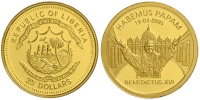 Liberia-Republic-Dollars-2005-Gold