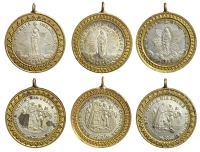 Medals-Italy-Lot(3)-1854-AE